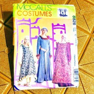 *McCALLS PATTERN#8826*MEDIEVAL DRESS *WOMEN & GIRLS SIZES*PRICE IS FIRM*